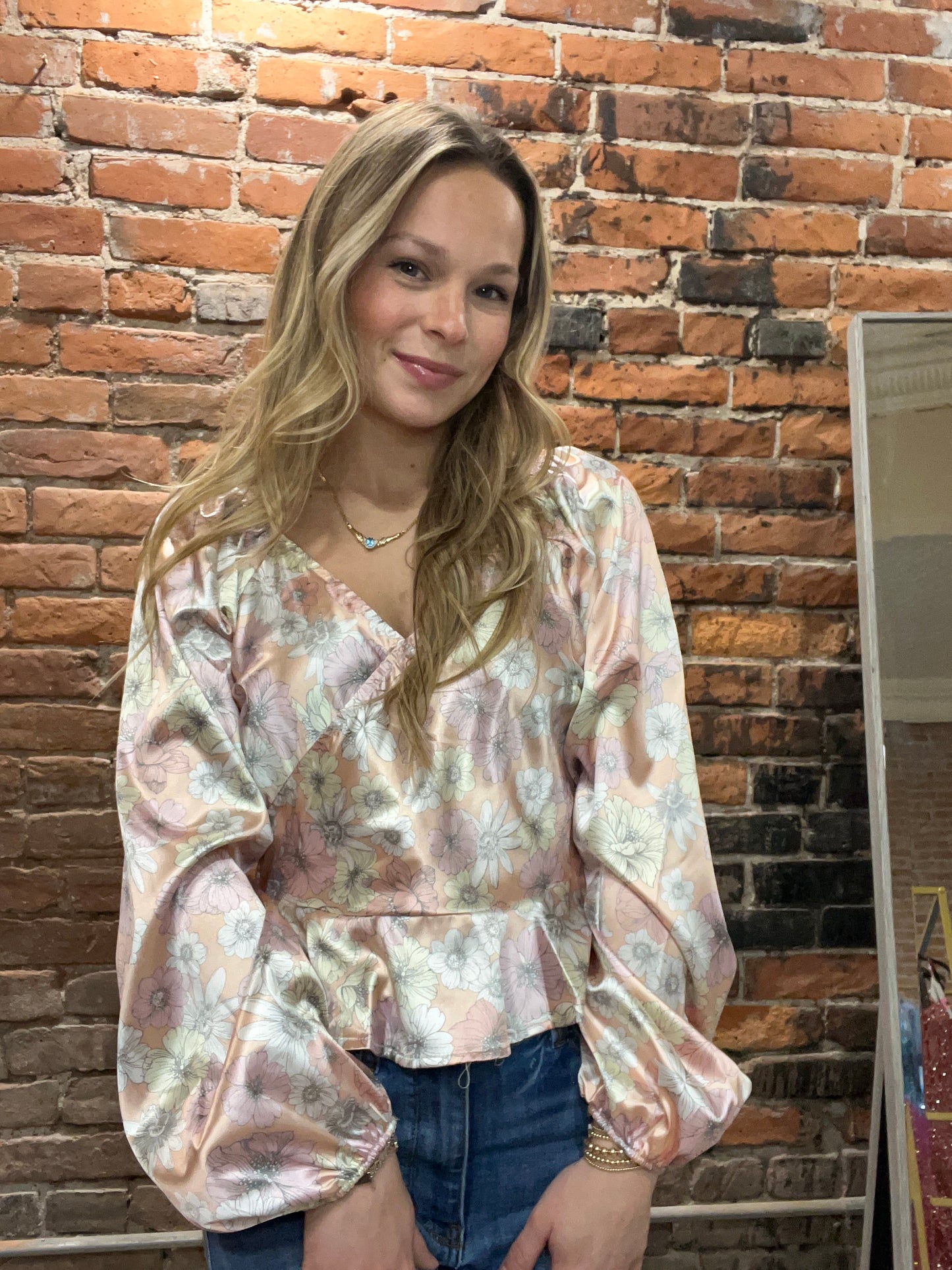 Silk Floral Blouse