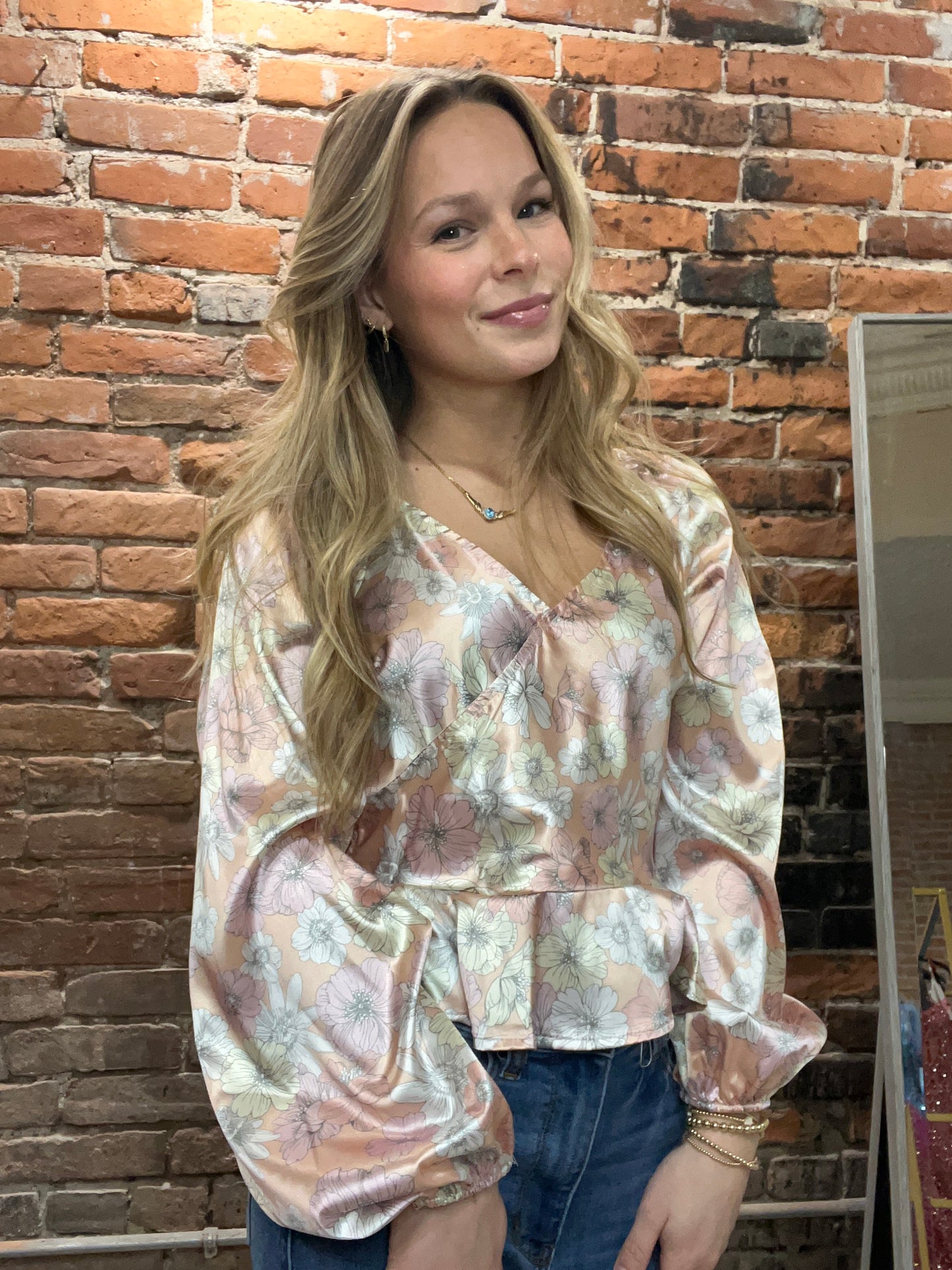 Silk Floral Blouse